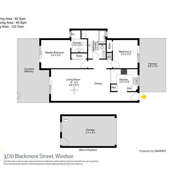 Floorplan of Homely apartment listing, 3/20 Blackmore Street, Windsor QLD 4030