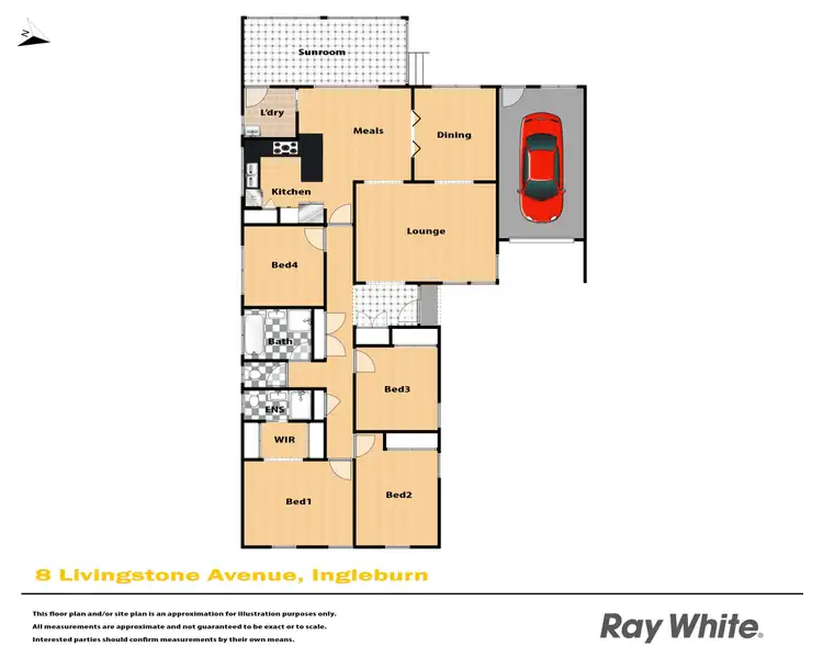Floorplan of Homely house listing, 8 Livingstone Avenue, Ingleburn NSW 2565