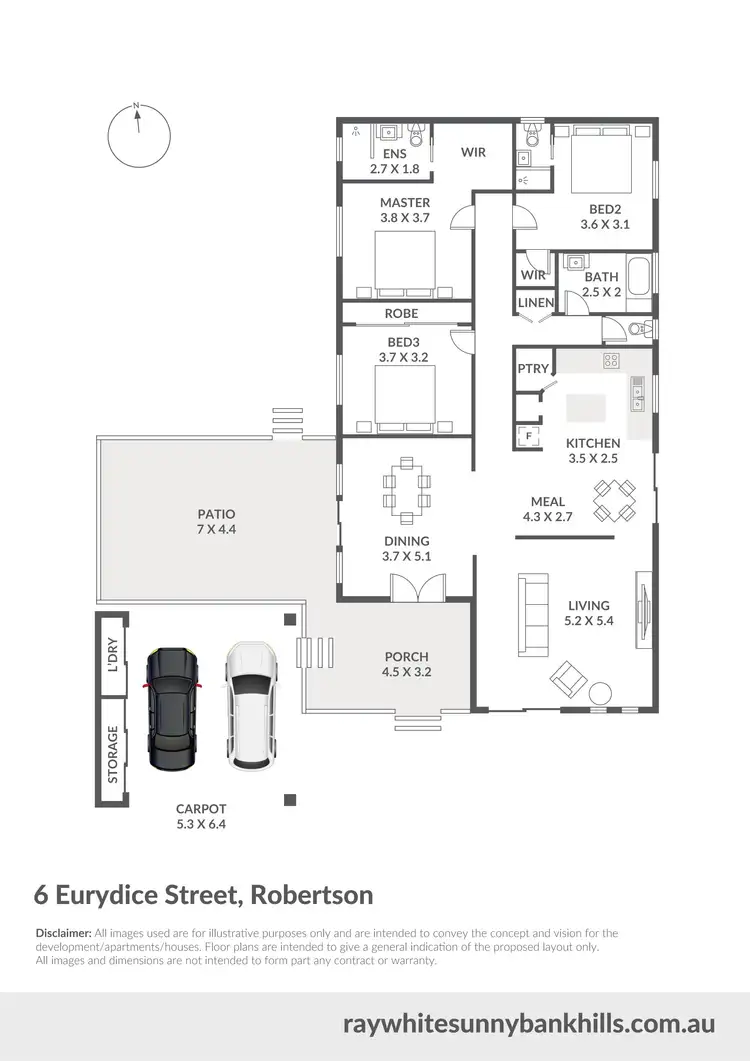 Floorplan of Homely house listing, 6 Eurydice Street, Robertson QLD 4109