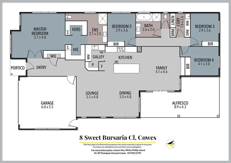 Floorplan of Homely house listing, 8 Sweet Bursaria Place, Cowes VIC 3922
