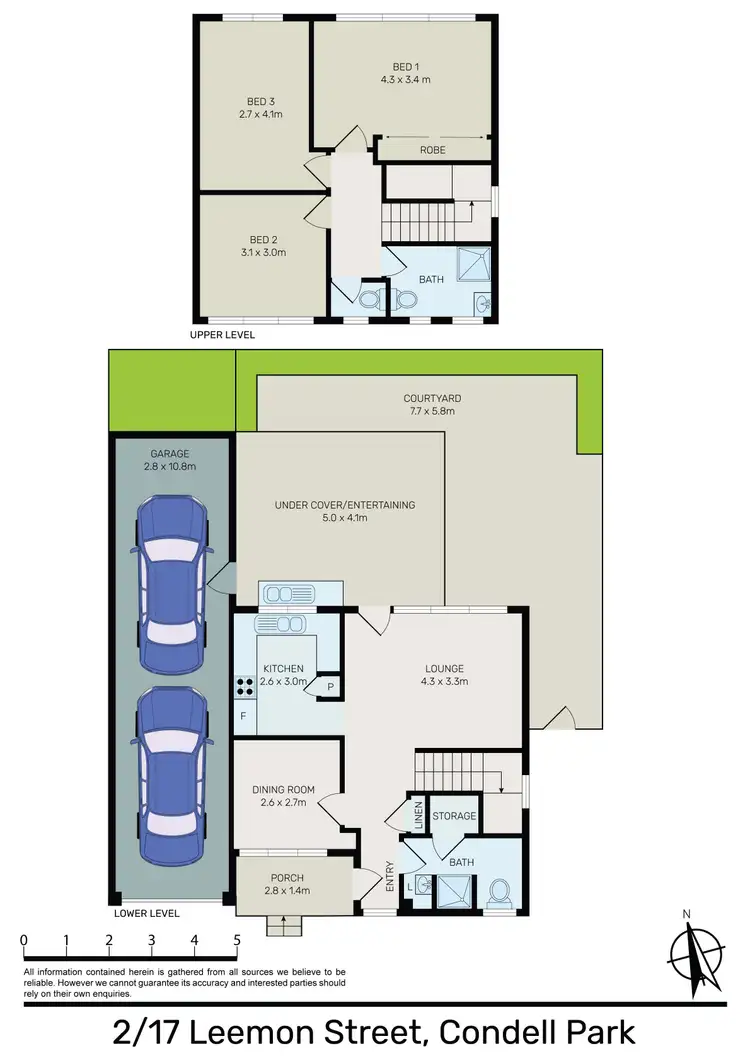 Floorplan of Homely townhouse listing, 2/17 Leemon Street, Condell Park NSW 2200