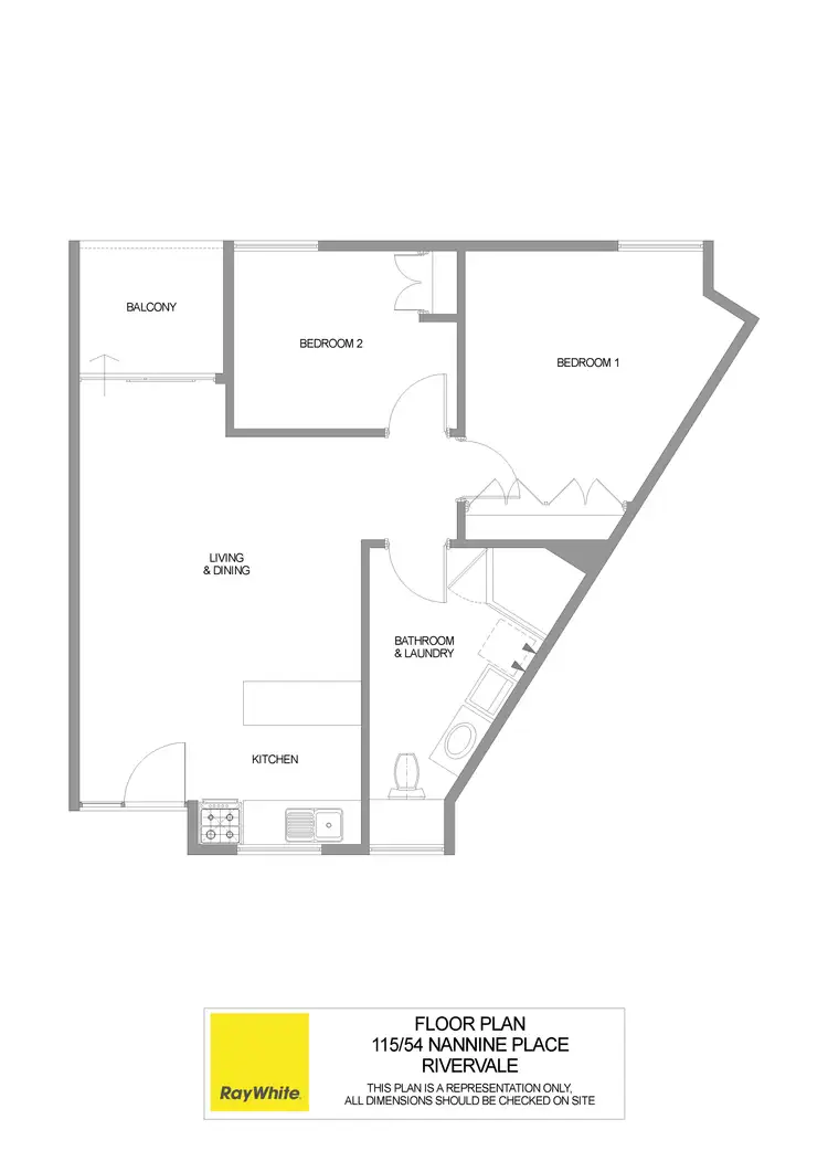Floorplan of Homely unit listing, 115/54 Nannine Place, Rivervale WA 6103
