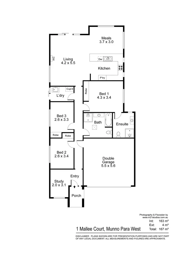 Floorplan of Homely house listing, 1 Mallee Court, Munno Para West SA 5115
