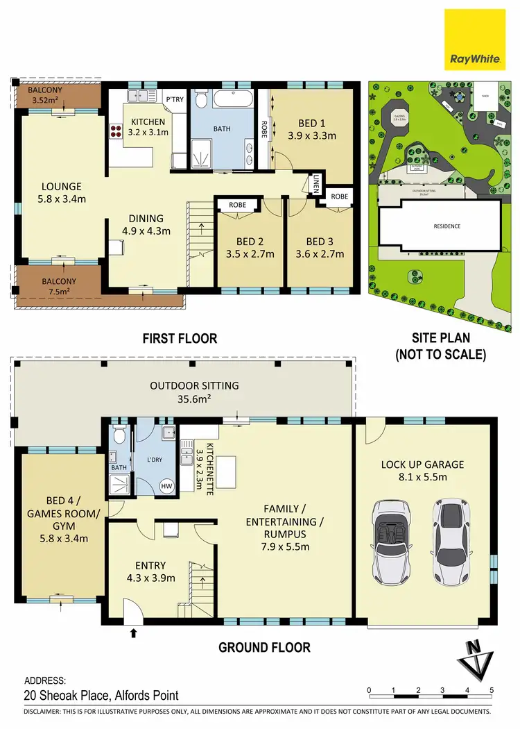 Floorplan of Homely house listing, 20 Sheoak Place, Alfords Point NSW 2234