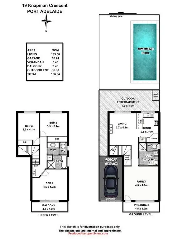 Floorplan of Homely house listing, 19 Knapman Crescent, Port Adelaide SA 5015