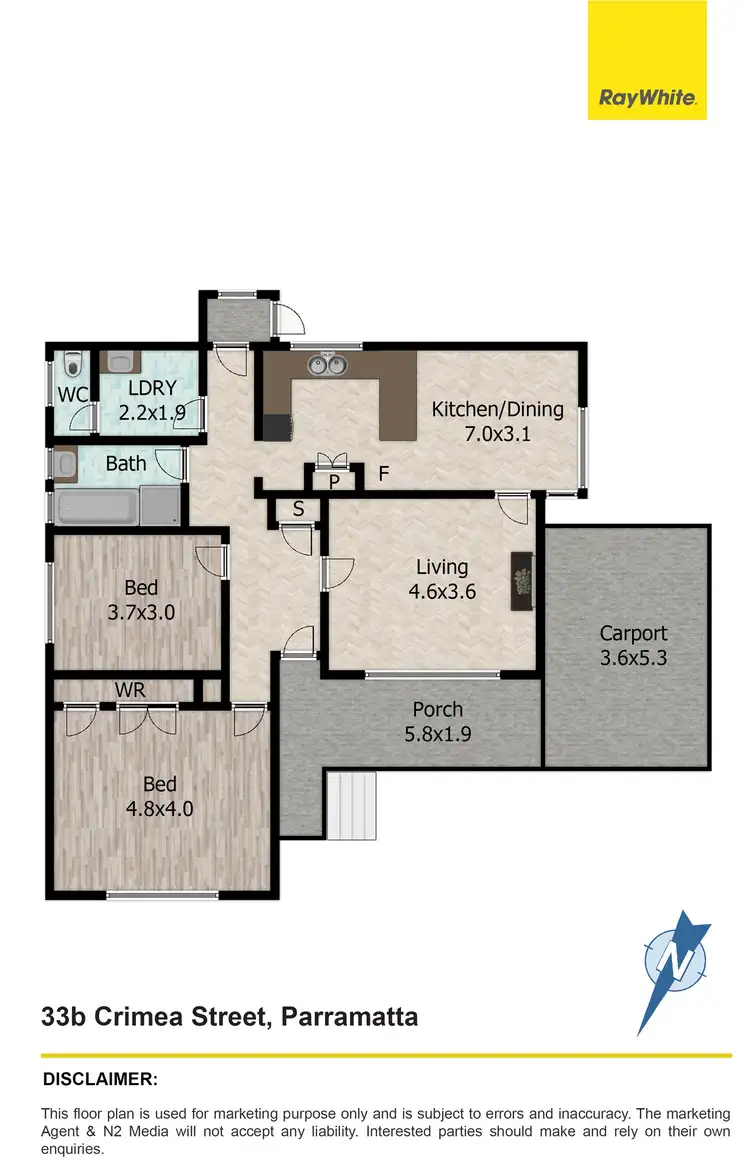 Floorplan of Homely house listing, 33B Crimea Street, Parramatta NSW 2150