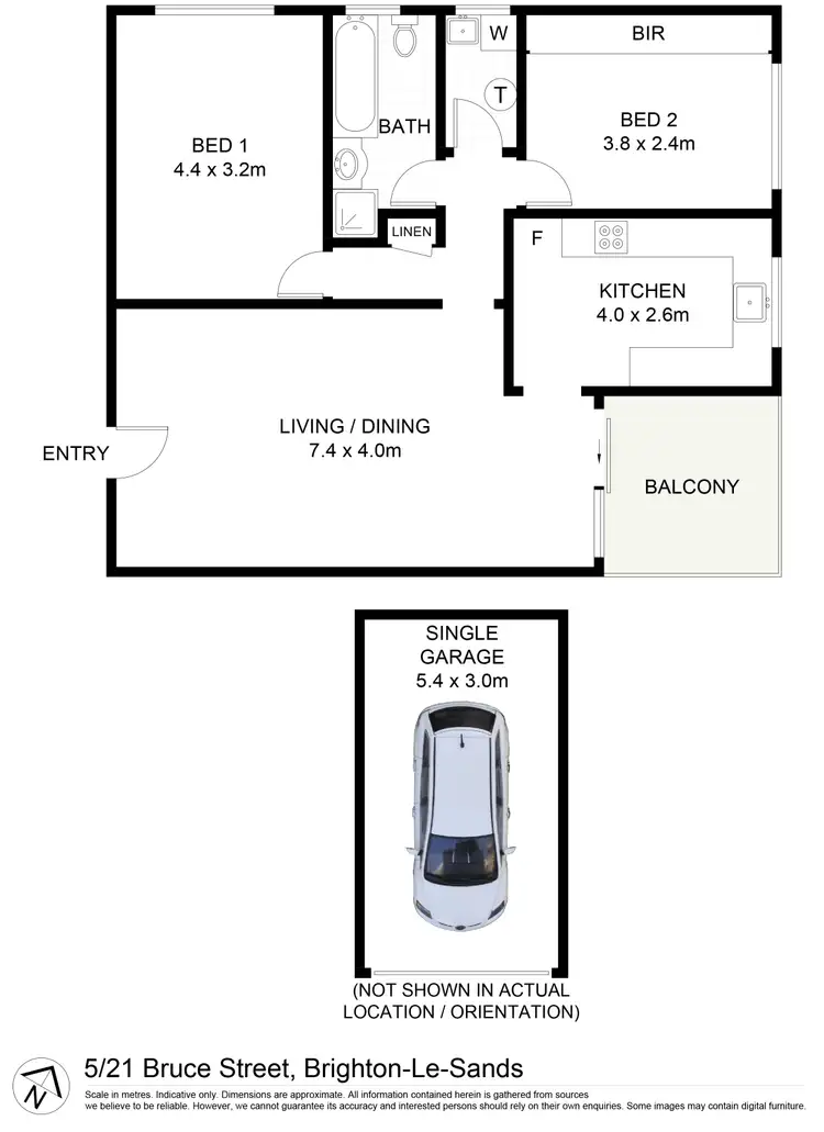 Floorplan of Homely unit listing, 5/21-23 Bruce Street, Brighton-Le-Sands NSW 2216