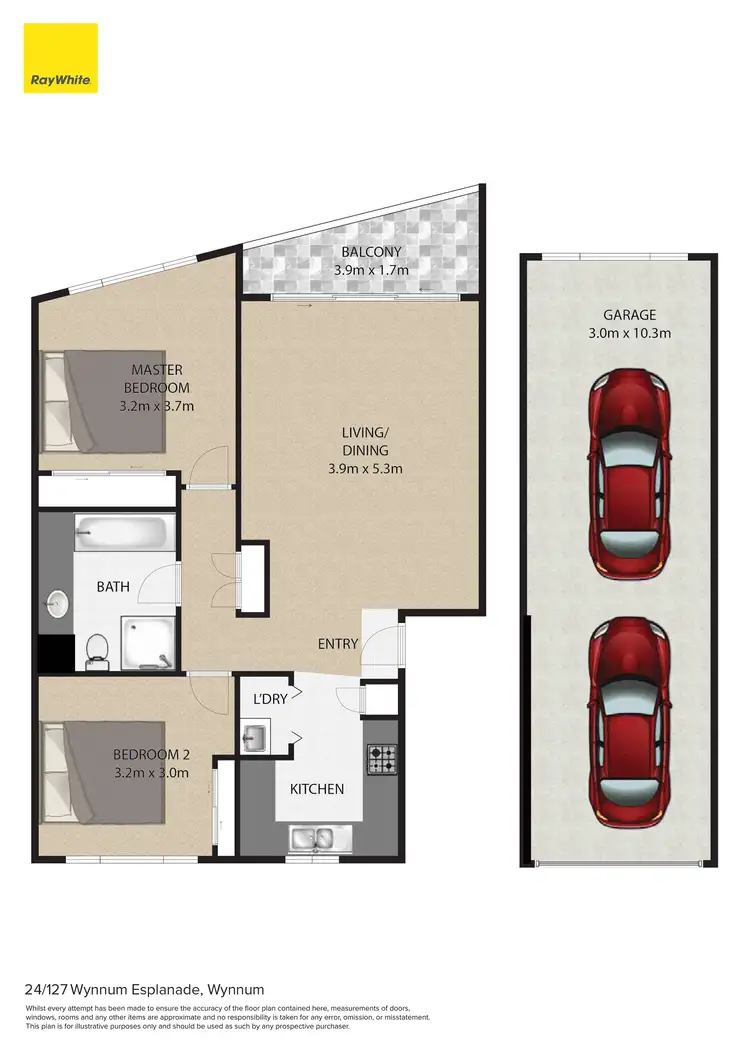 Floorplan of Homely unit listing, 24/127 Wynnum Esplanade, Wynnum QLD 4178