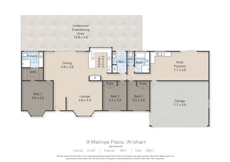 Floorplan of Homely house listing, 9 Malinya Place, Wishart QLD 4122