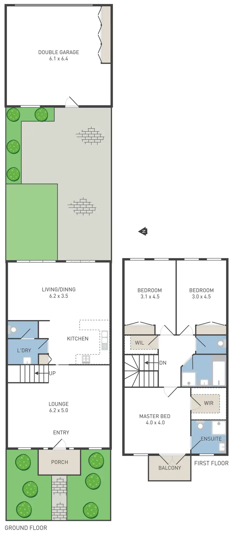 Floorplan of Homely townhouse listing, 3/10 Edwards Road, Werribee VIC 3030