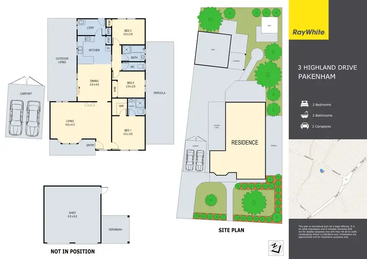 Floorplan of Homely house listing, 3 Highland Drive, Pakenham VIC 3810