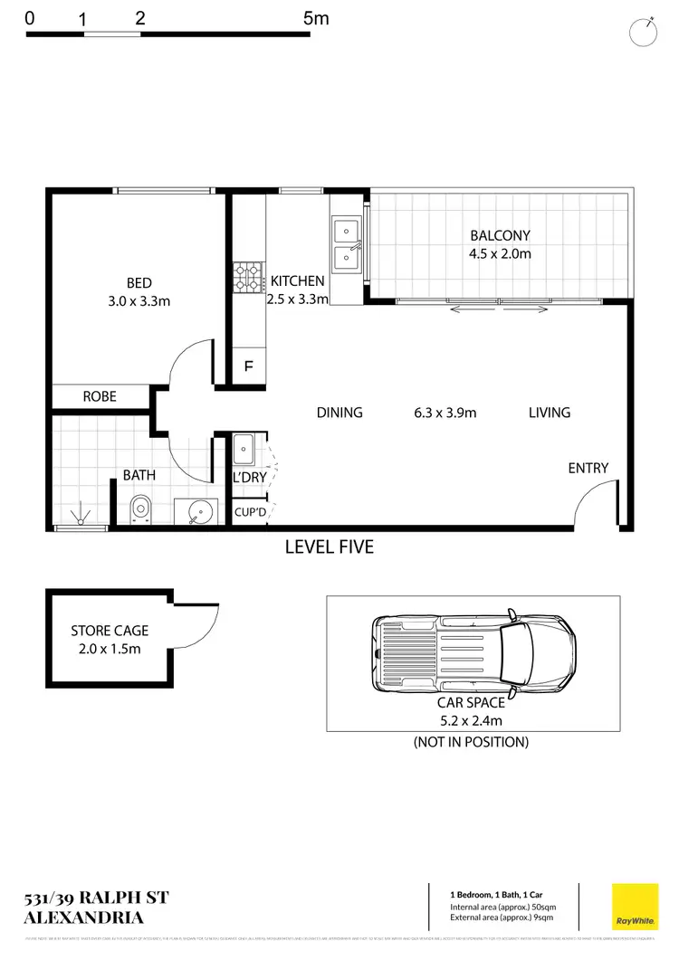 Floorplan of Homely apartment listing, 531F/39 Ralph Street, Alexandria NSW 2015