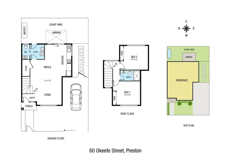 Floorplan of Homely house listing, 60 O'Keefe Street, Preston VIC 3072