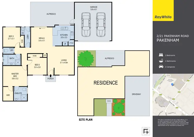 Floorplan of Homely unit listing, 2/21 Pakenham Road, Pakenham VIC 3810