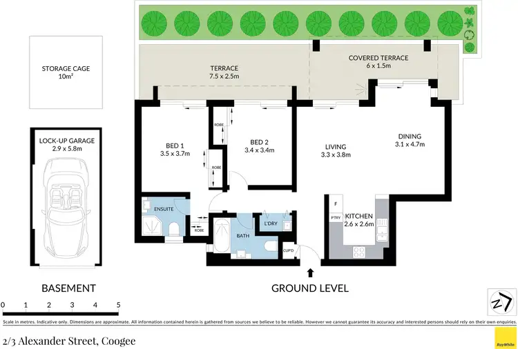 Floorplan of Homely apartment listing, 2/3 Alexander Street, Coogee NSW 2034