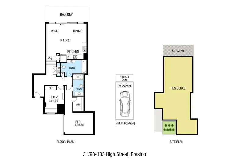 Floorplan of Homely apartment listing, 31/93-103 High Street, Preston VIC 3072
