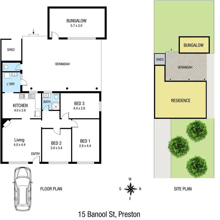 Floorplan of Homely house listing, 15 Banool Street, Preston VIC 3072