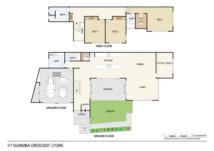 Floorplan of Homely semi-detached listing, 1/7 Gumimba Crescent, Lyons NT 810