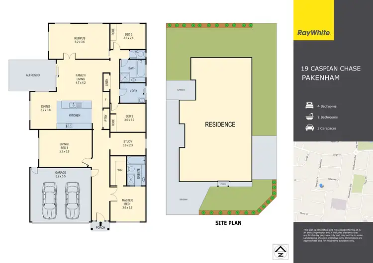 Floorplan of Homely house listing, 19 Caspian Chase, Pakenham VIC 3810