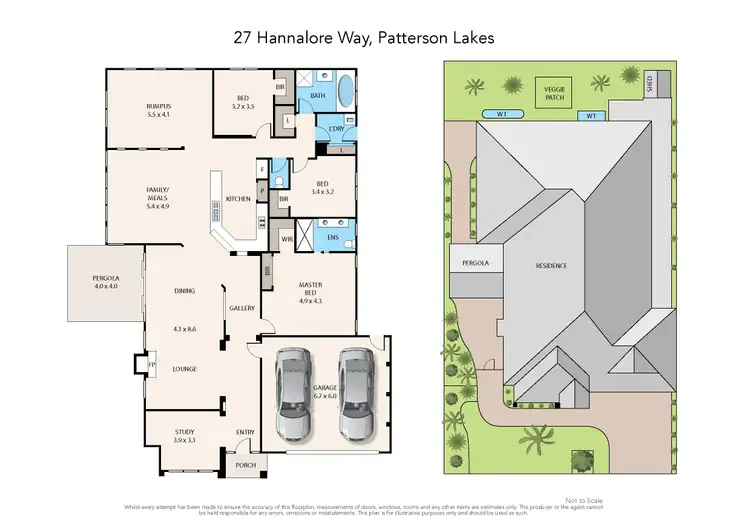 Floorplan of Homely house listing, 27 Hannalore Way, Patterson Lakes VIC 3197