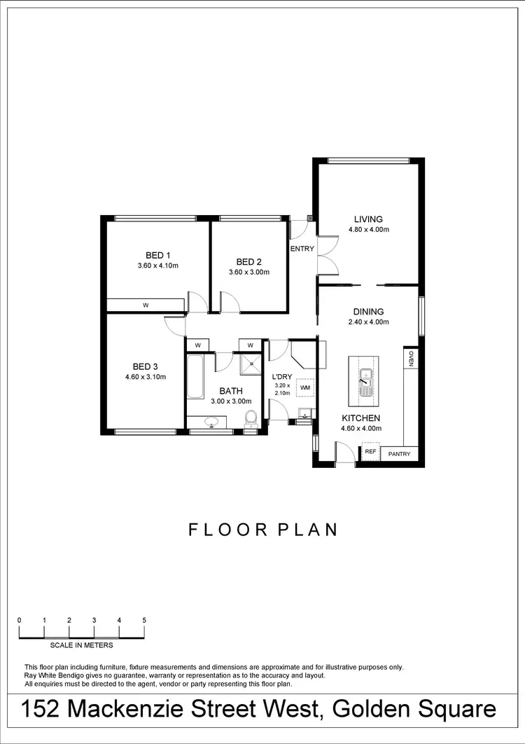 Floorplan of Homely house listing, 152 Mackenzie Street West, Golden Square VIC 3555
