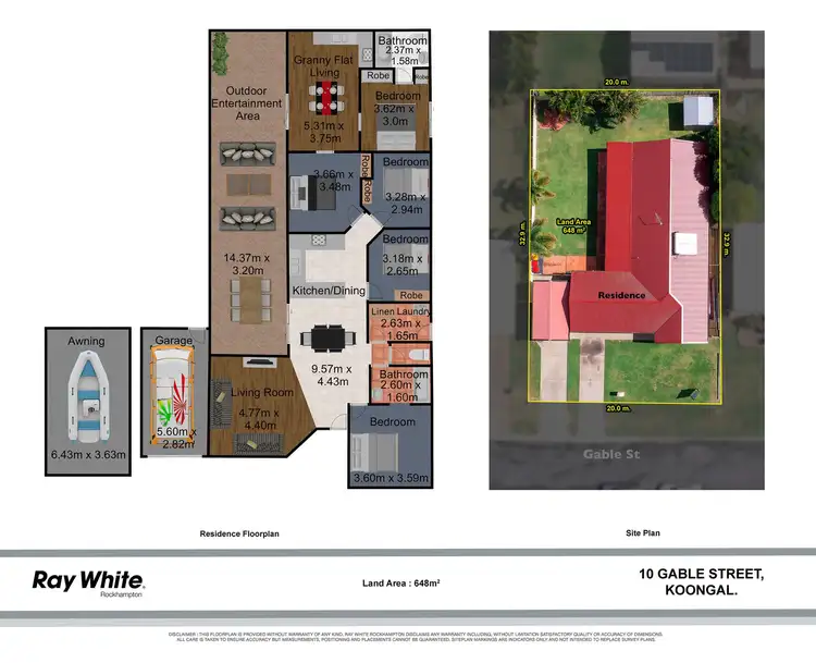 Floorplan of Homely house listing, 10 Gable Street, Koongal QLD 4701