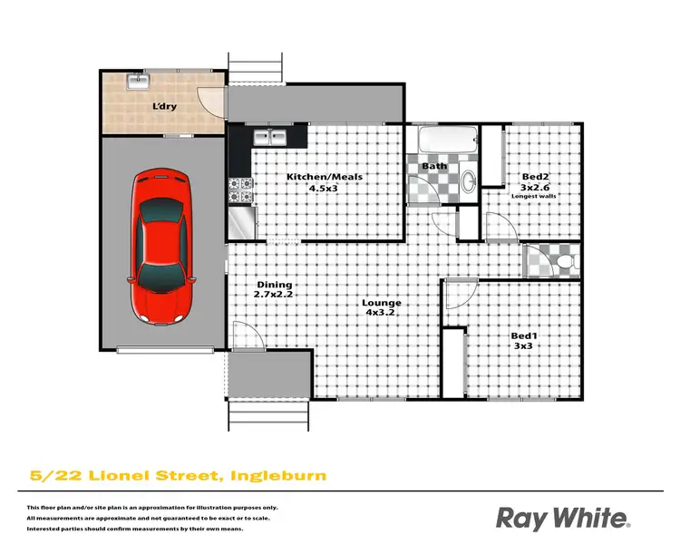 Floorplan of Homely villa listing, 5/22 Lionel Street, Ingleburn NSW 2565