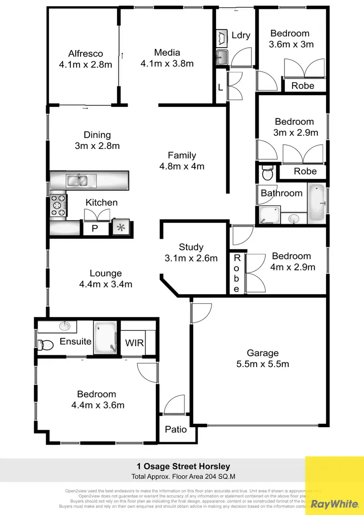 Floorplan of Homely house listing, 1 Osage Street, Horsley NSW 2530