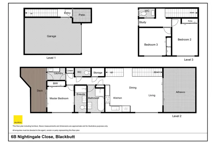 Floorplan of Homely semi-detached listing, 6B Nightingale Close, Blackbutt NSW 2529
