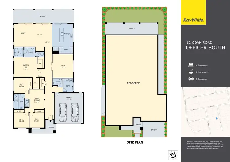 Floorplan of Homely house listing, 12 Oban Road, Officer South VIC 3809