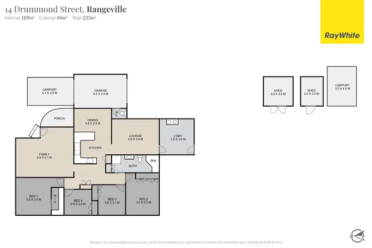 Floorplan of Homely house listing, 14 Drummond Street, Rangeville QLD 4350
