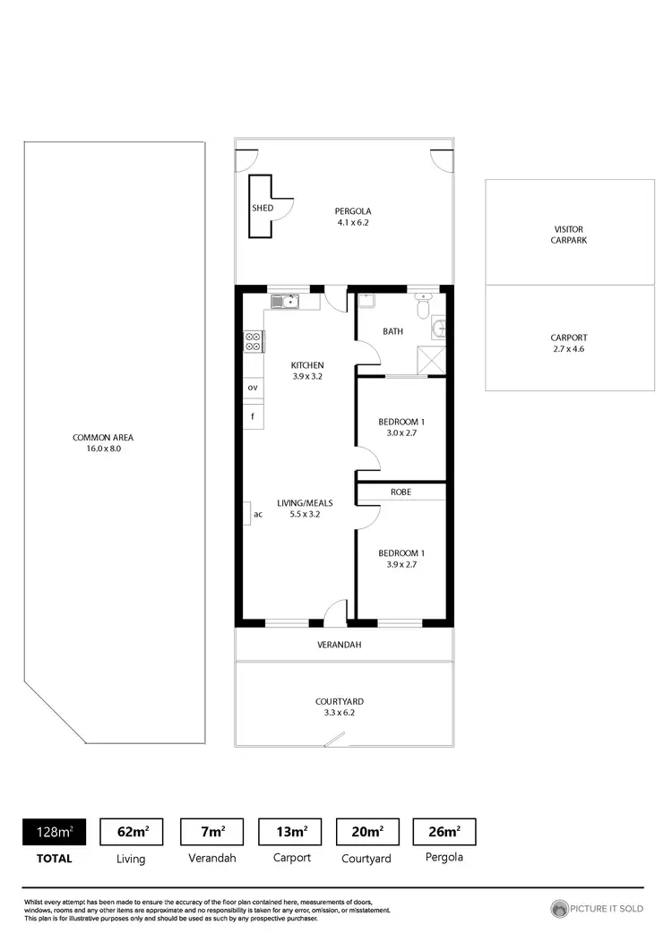 Floorplan of Homely unit listing, 3/608 Magill Road, Magill SA 5072