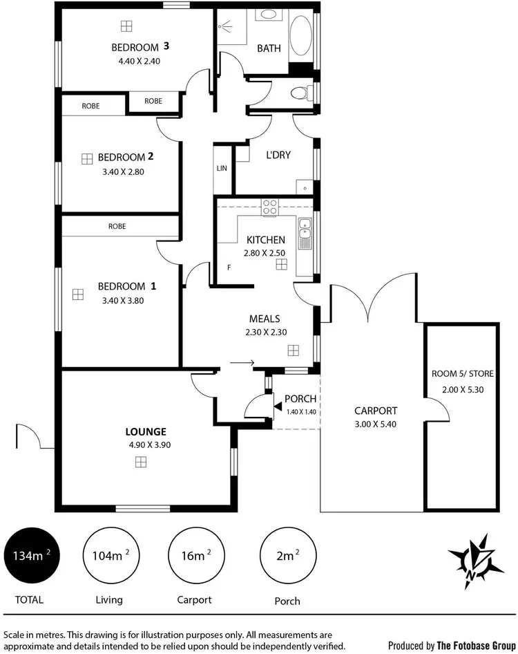 Floorplan of Homely house listing, 4 Inverbrackie Close, Woodside SA 5244