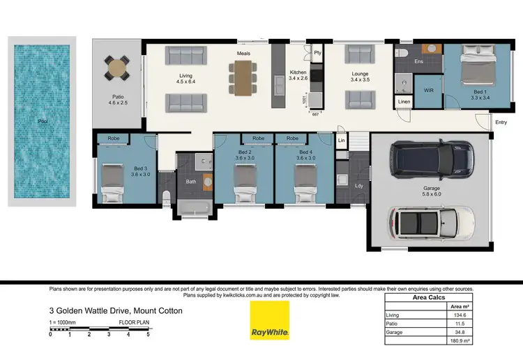 Floorplan of Homely house listing, 3 Golden Wattle Avenue, Mount Cotton QLD 4165