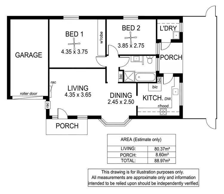 Floorplan of Homely unit listing, 4/8 Prospect Road, Fitzroy SA 5082