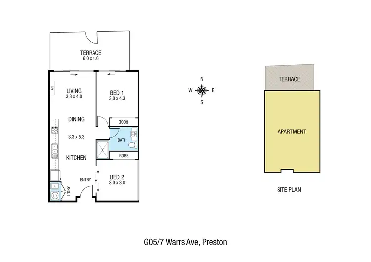 Floorplan of Homely apartment listing, G05/7 Warrs Avenue, Preston VIC 3072