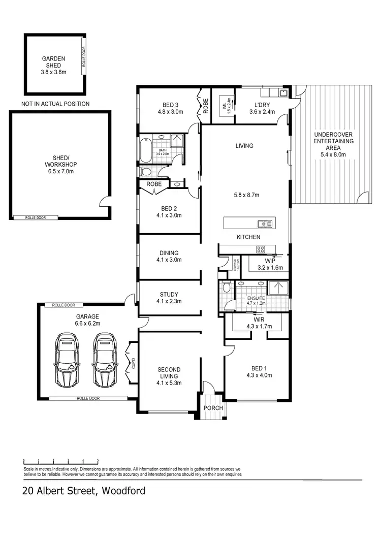 Floorplan of Homely house listing, 20 Albert Street, Woodford VIC 3281