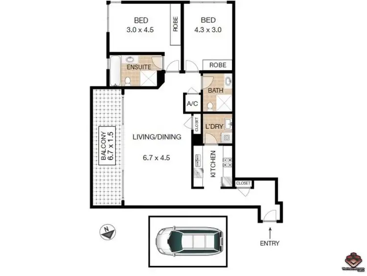 Floorplan of Homely apartment listing, 146/8-12 Thomas Street, Waitara NSW 2077