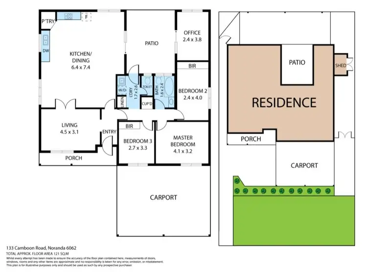 Floorplan of Homely house listing, 133 Camboon Road, Noranda WA 6062