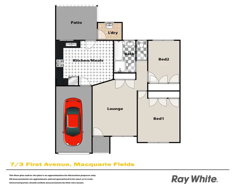 Floorplan of Homely house listing, 7/3 First Avenue, Macquarie Fields NSW 2564