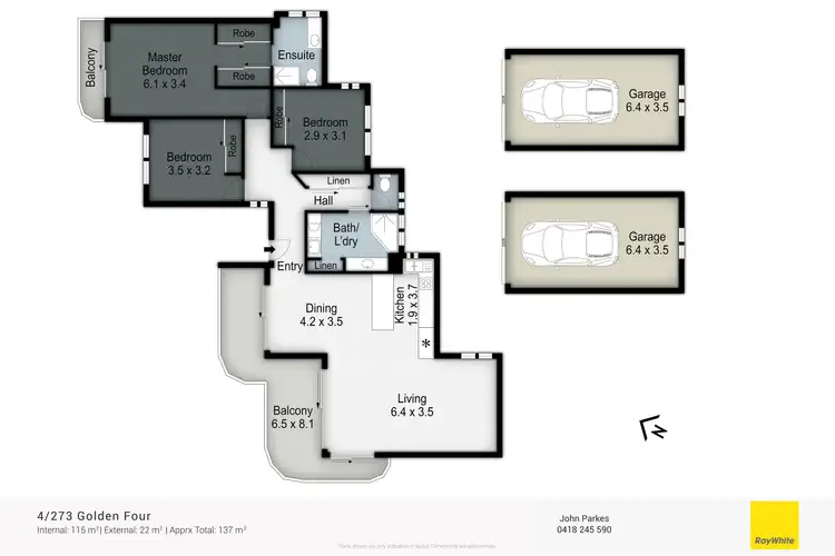 Floorplan of Homely unit listing, 4/273 Golden Four Drive, Bilinga QLD 4225