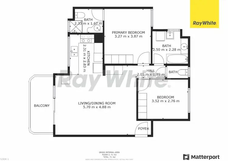 Floorplan of Homely unit listing, 7/83-85 Buderim Avenue, Mooloolaba QLD 4557
