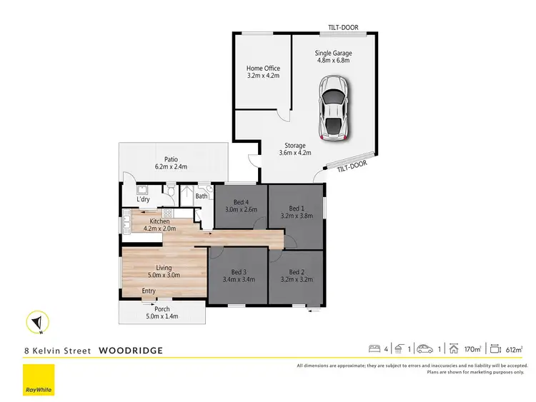 Floorplan of Homely house listing, 8 Kelvin Street, Woodridge QLD 4114