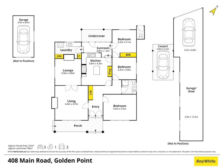 Floorplan of Homely house listing, 408 Main Road, Golden Point VIC 3350
