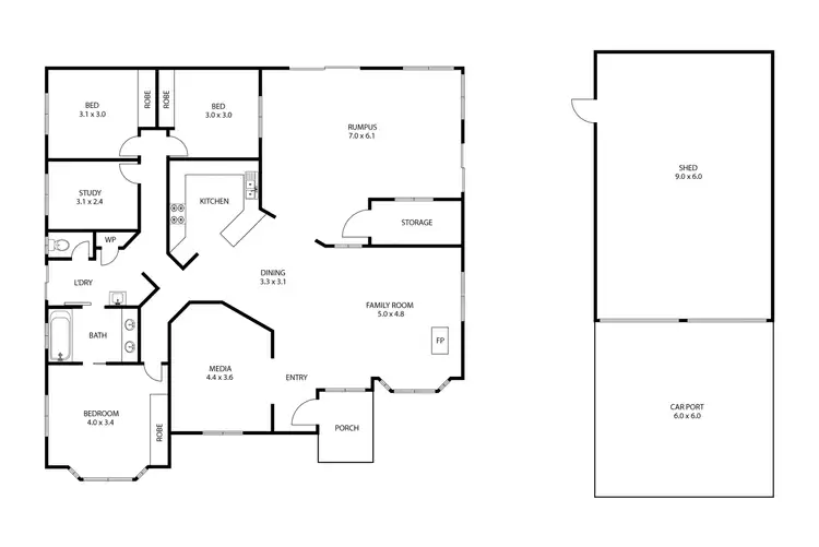 Floorplan of Homely house listing, 5 Claire Lee Crescent, Kingsthorpe QLD 4400