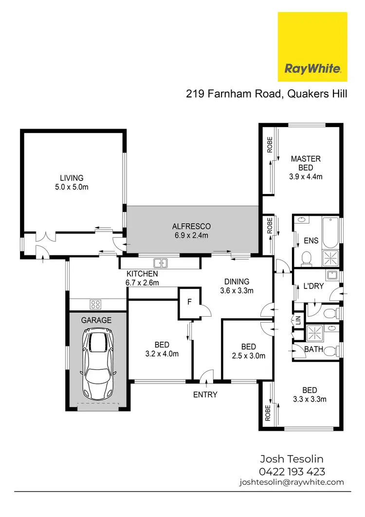 Floorplan of Homely house listing, 219 Farnham Road, Quakers Hill NSW 2763