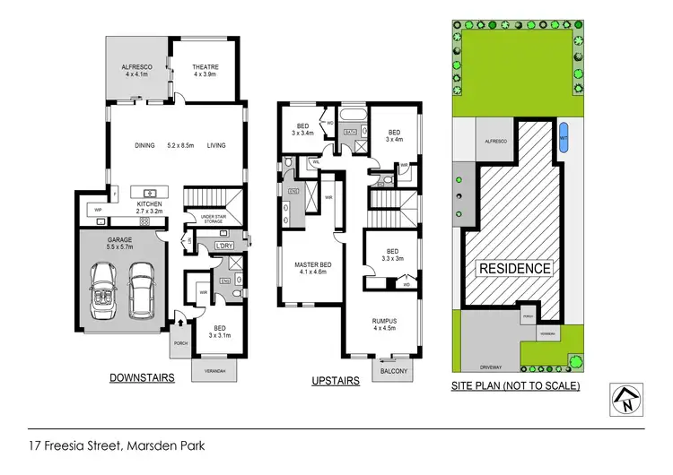 Floorplan of Homely house listing, 17 Freesia Street., Marsden Park NSW 2765