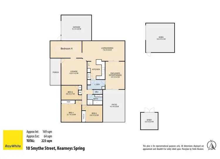 Floorplan of Homely house listing, 10 Smythe Street, Kearneys Spring QLD 4350