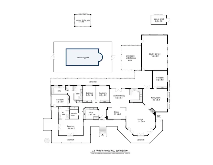 Floorplan of Homely house listing, 18 Featherwood Road, Springvale NSW 2650