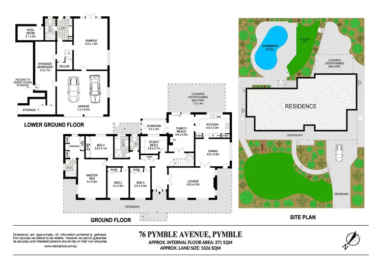 Floorplan of Homely house listing, 76 Pymble Avenue, Pymble NSW 2073